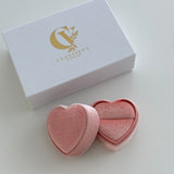 HEART VELVET RING BOX