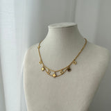 ENSEMBLE SOLAIA ~ COLLIER + BOUCLES D'OREILLES